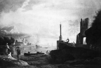 シーポート、サンセット 作： Claude Joseph Vernet